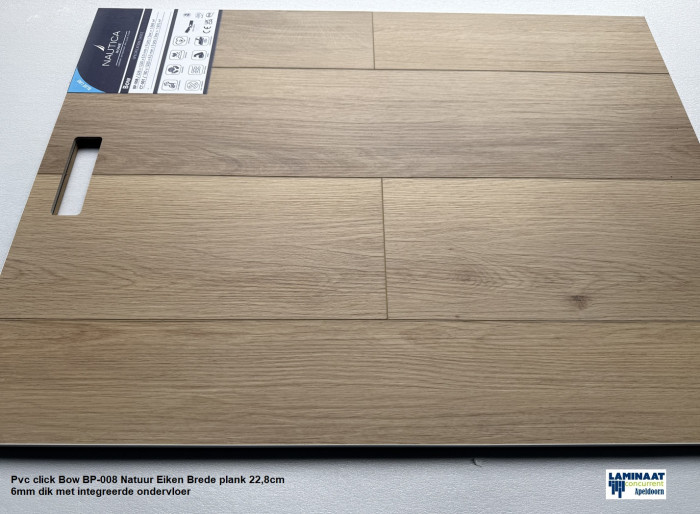 Pvc click Bow Oak 6mm met integreerde ondervloer €25,95p/m2 - Afbeelding 2
