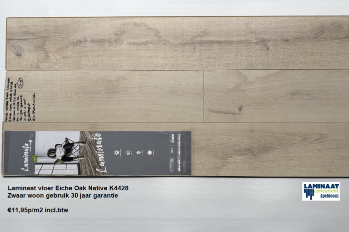 Laminaat Eiche / Oak Native Maple plank 8mm €11,95m2