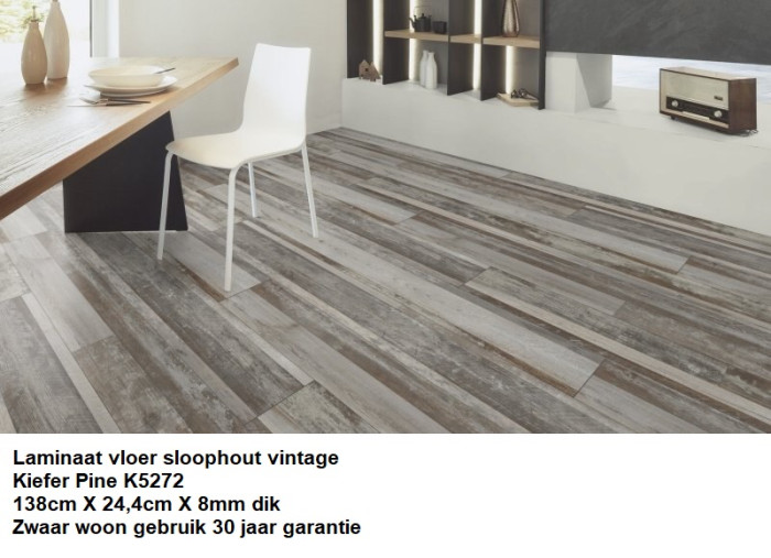 Sloophout Vintage Laminaat Kiefer Pine 8mm €11,95p/m2 - Afbeelding 2