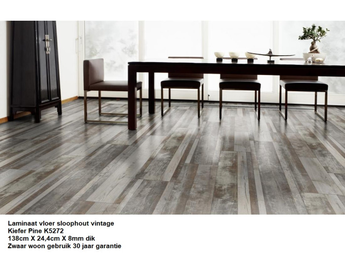 Sloophout Vintage Laminaat Kiefer Pine 8mm €11,95p/m2 - Afbeelding 3