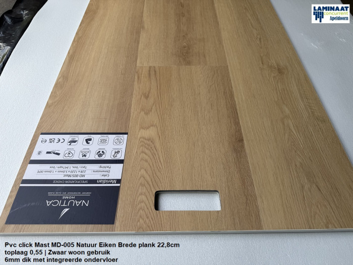 Pvc click Mast Oak 6mm met integreerde ondervloer €25,95m2 - Afbeelding 4