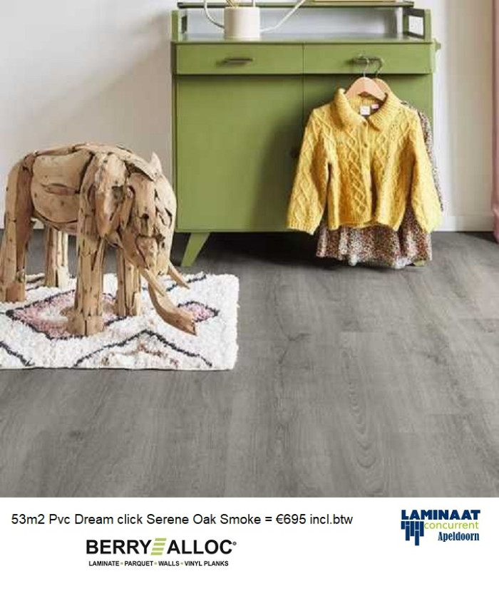 53m2 Pvc Dream click Serene Oak Smoke = €695 - Afbeelding 2