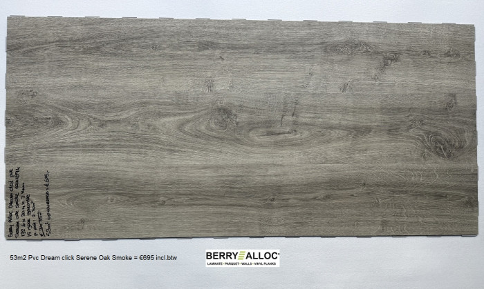 53m2 Pvc Dream click Serene Oak Smoke = €695 - Afbeelding 3