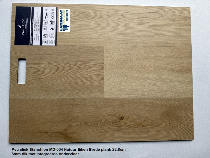 Pvc click Stanchion Oak 6mm met integreerde ondervloer €25,95m2 - Afbeelding 3