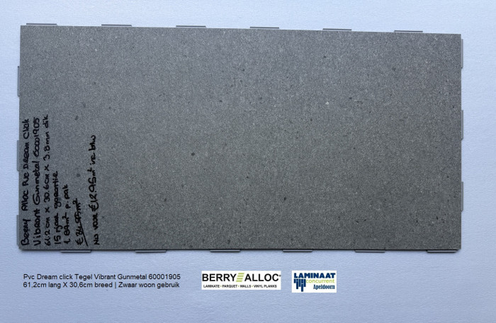 Pvc Dream click Tegel Vibrant Gunmetal €12,95p/m2 - Afbeelding 4