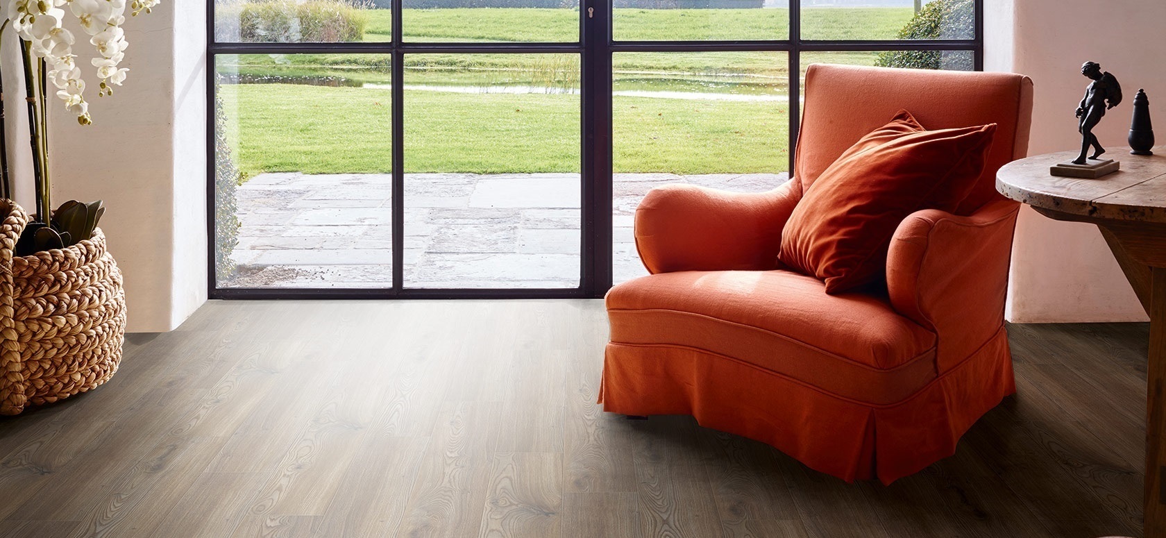 50,60m2 Pvc click kurk Bruin Oak 8mm dik met integreerde kurk ondervloer = €899 - Afbeelding 2