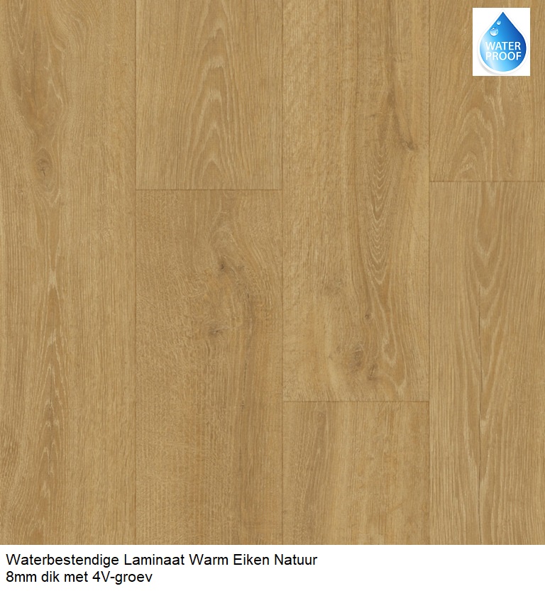 Waterbestendige Laminaat Warm Eiken Natuur €14,95p/m2