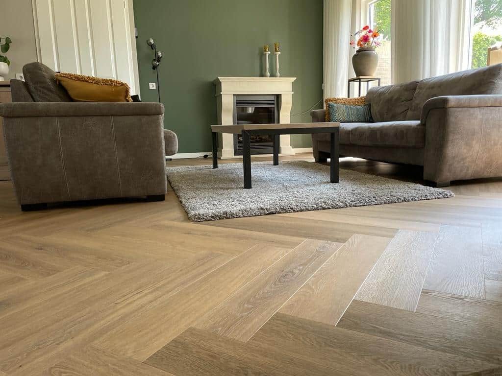 Visgraat XL Plak Pvc Zoutelande Natuur eik €24,95p/m2 - Afbeelding 2