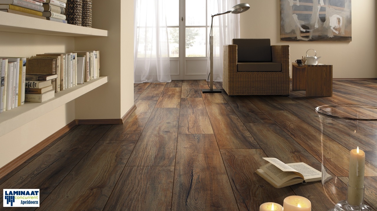 Laminaat Fire Oak 24cm bred 8mm dik €14,95p/m2 - Afbeelding 4