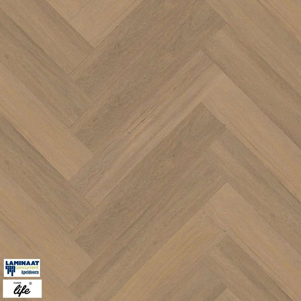 Visgraat Plak Pvc Yup Sutton Heringbone Warm Beige 1504 Dry-Back