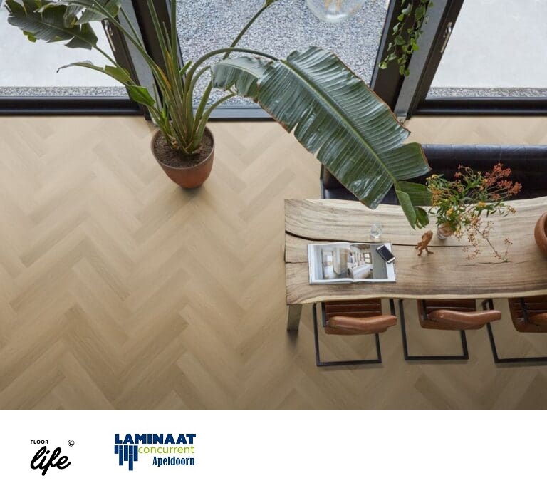 Visgraat Plak Pvc Fulham Heringbone Warm Oak 1614 Dry-Back