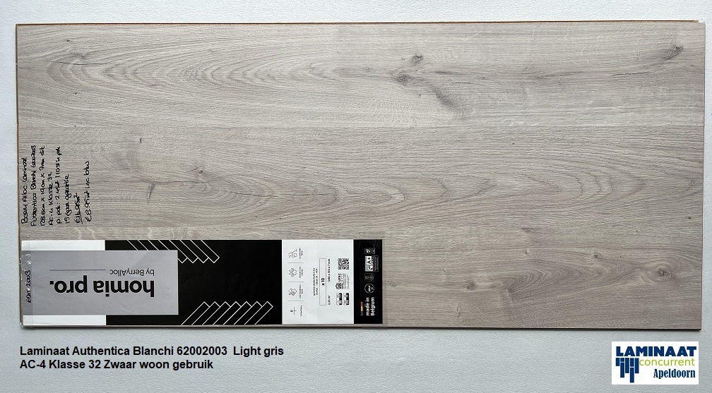 51m2 Laminaat Authentica Bianca 2003 7mm dik = €350