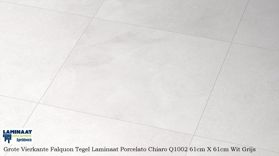 24m2 Tegel laminaat Chiaro Q1002 Light grijs 60cm X 60cm = €165