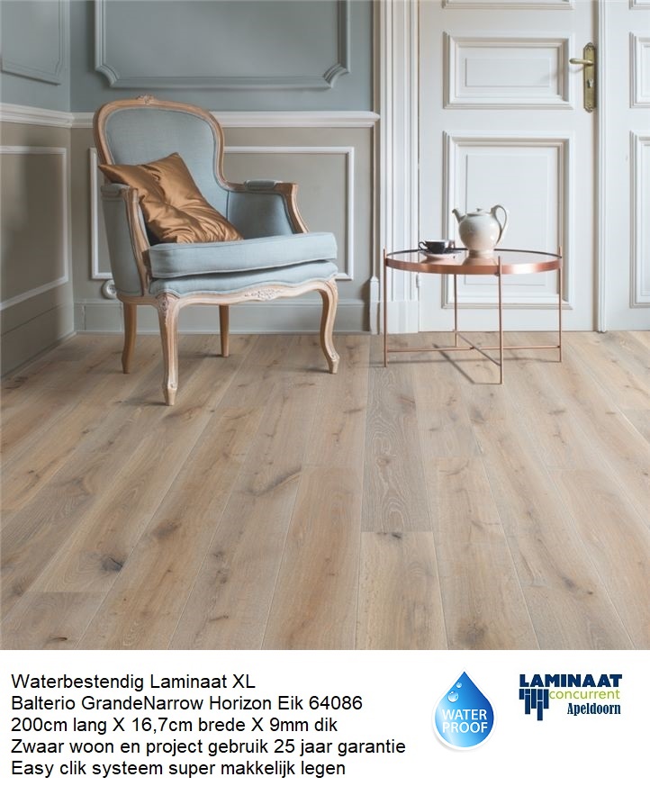 90,20m2 Waterbestendig laminaat Balterio Grande Horizon Eik 44pak = €1295 - Afbeelding 2