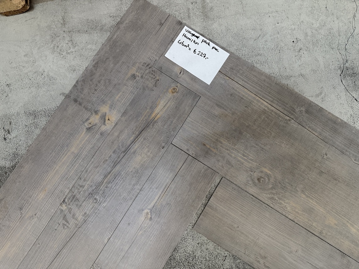 46m2 Visgraat Plak Pvc Gerfloor Hamilton oak = €227