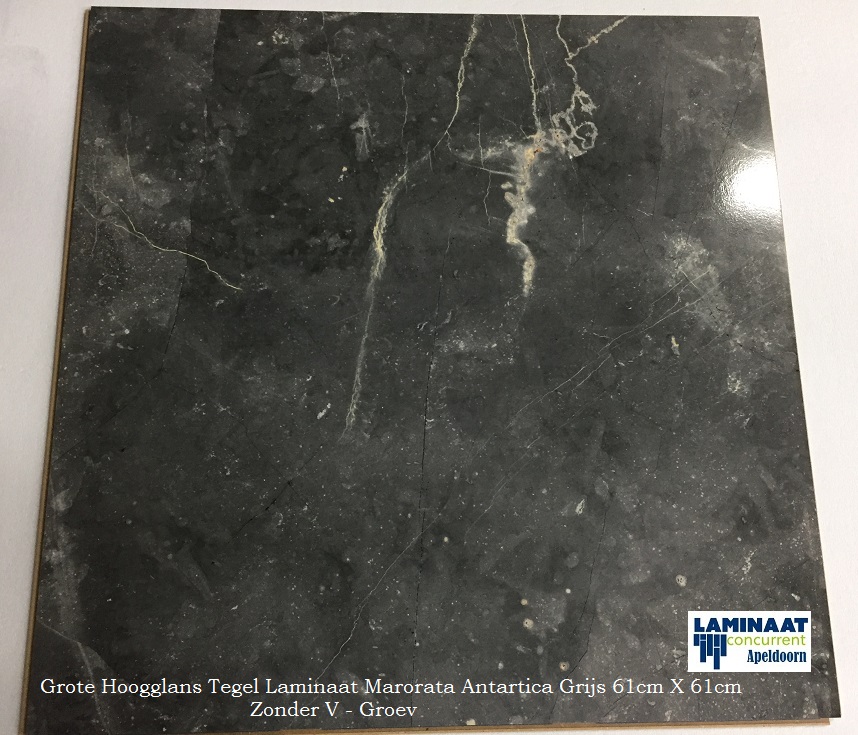 26m2 Hoogglans Tegel laminaat Antraciet Q1007 = €260 - Afbeelding 2