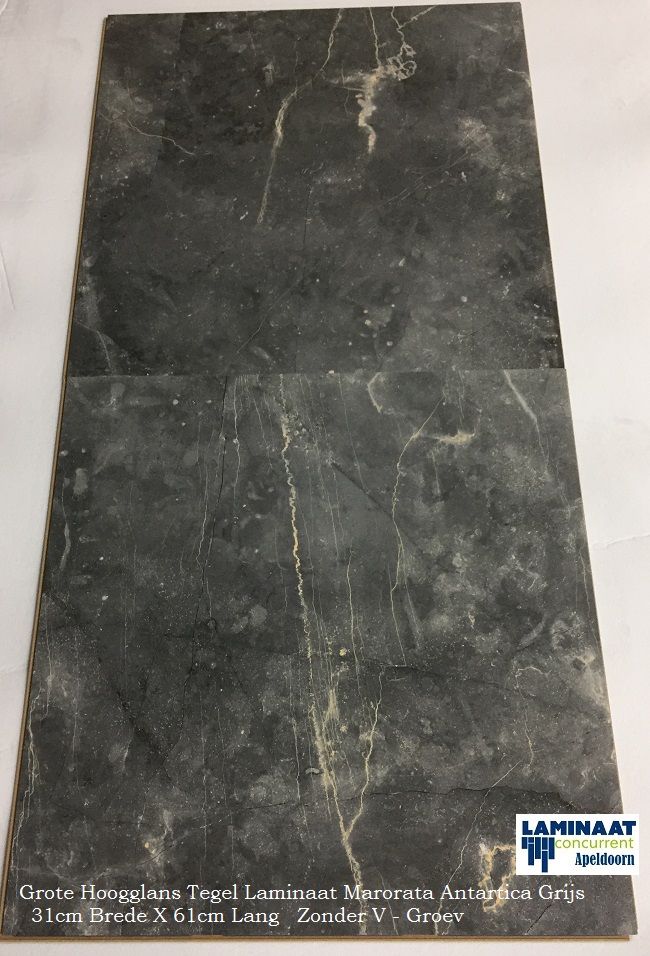 26m2 Hoogglans Tegel laminaat Antraciet Q1007 = €260 - Afbeelding 3