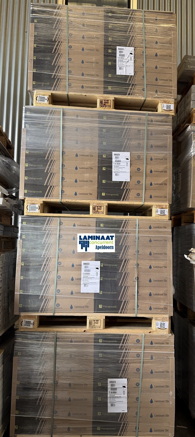 66,27m2 Waterbestendig tegel laminaat Cement Screed Taupe 28pak = €790 - Afbeelding 7