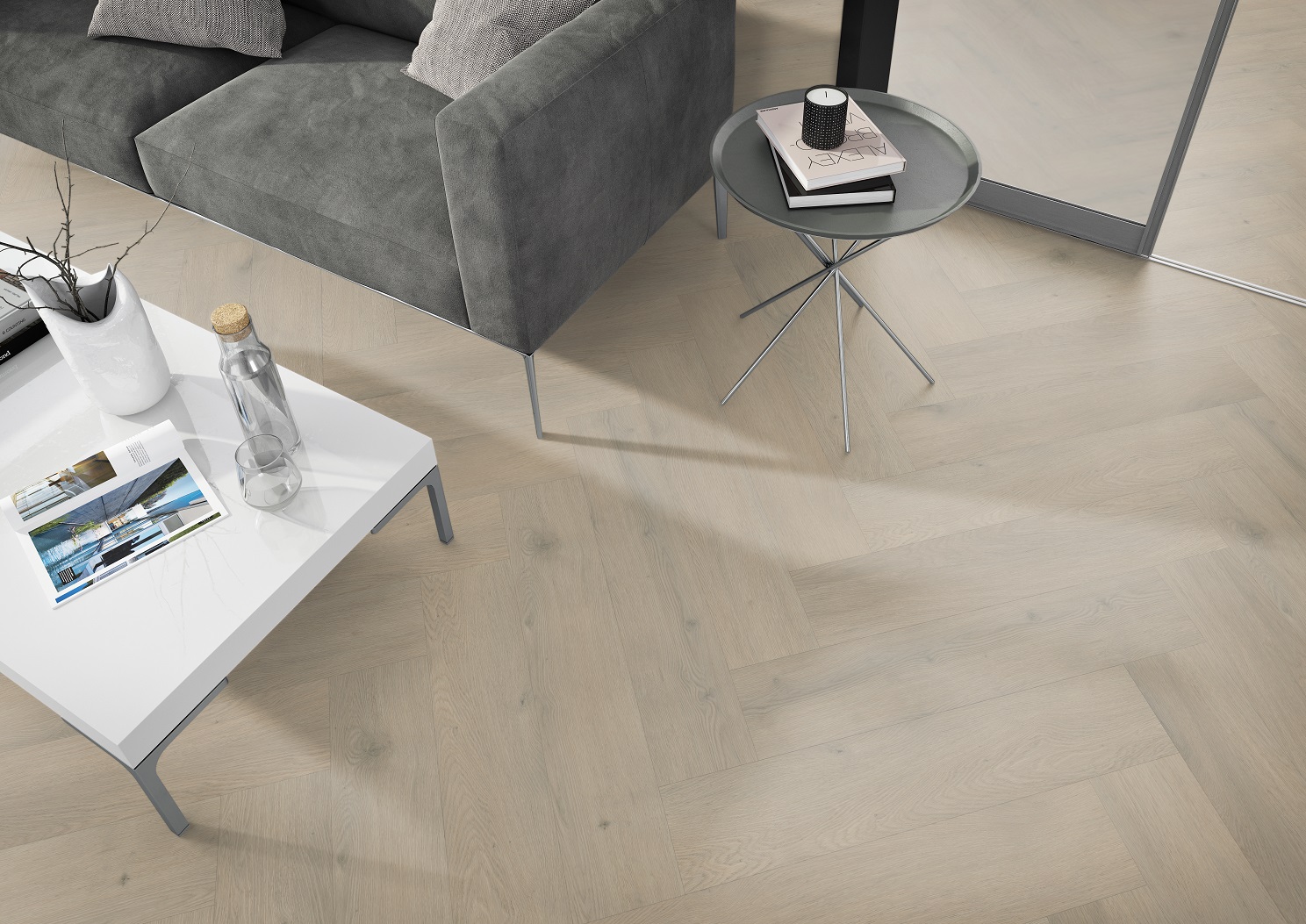 102m2 Visgraat Plak Pvc Authentic Natuur Eik Dry-Back 35pak = €1995 - Afbeelding 4