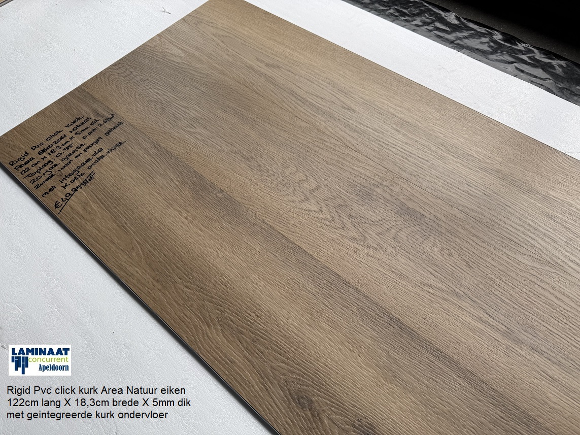 Pvc click Area Natuur eiken met integreerde kurk ondervloer €19,95p/m2 - Afbeelding 7