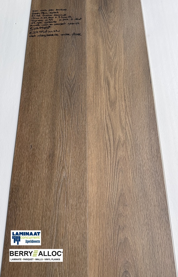 Pvc click Spirit Elite Brown met integreerde ondervloer €29,95m2 - Afbeelding 5